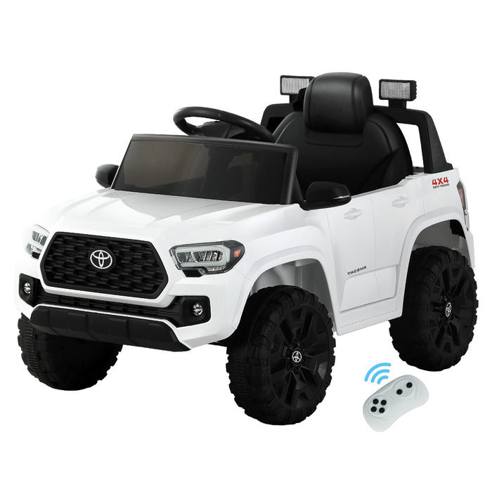 Toyota Tacoma Off Road Jeep 12V Electric Kids Ride On Car - White