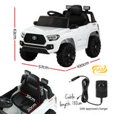 Toyota Tacoma Off Road Jeep 12V Electric Kids Ride On Car - White