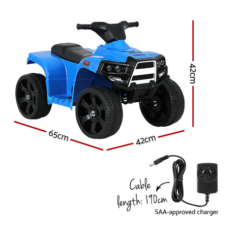 Rigo 4 Wheeler 6v Electric Kids Quad Bike - Blue