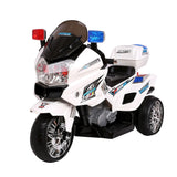 Rigo Kids Electric 12v Police Patrol 3-Wheel Ride-On Motorbike