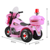 Kids Electric 6v Pink 3-Wheel Ride-On Motorbike