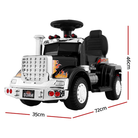 Kids Electric Toy Truck 6v Ride-On Kids Car - Black