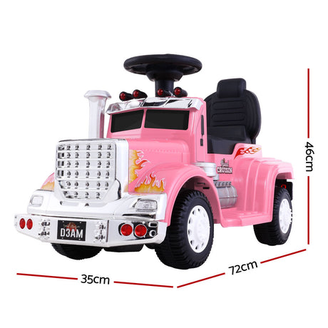 Kids Electric Toy Truck 6v Ride-On Kids Car - Pink