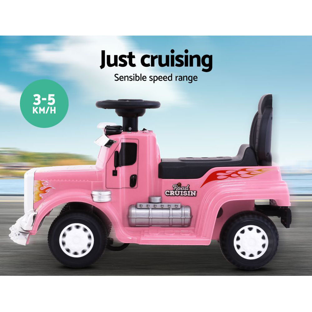 Kids Electric Toy Truck 6v Ride-On Kids Car - Pink