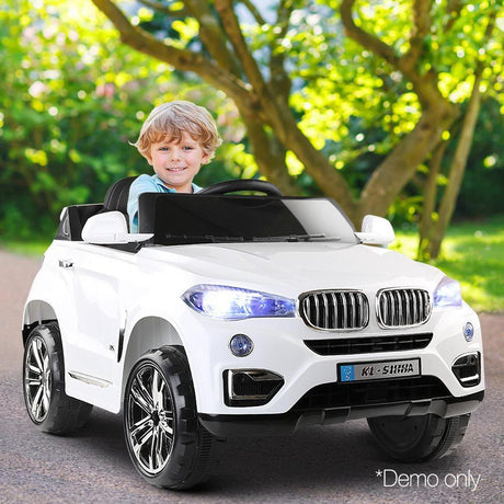 Unbranded BMW X5 Inspired 12v Kids Ride On Car - White DSZ-RCAR-X5-S-WH