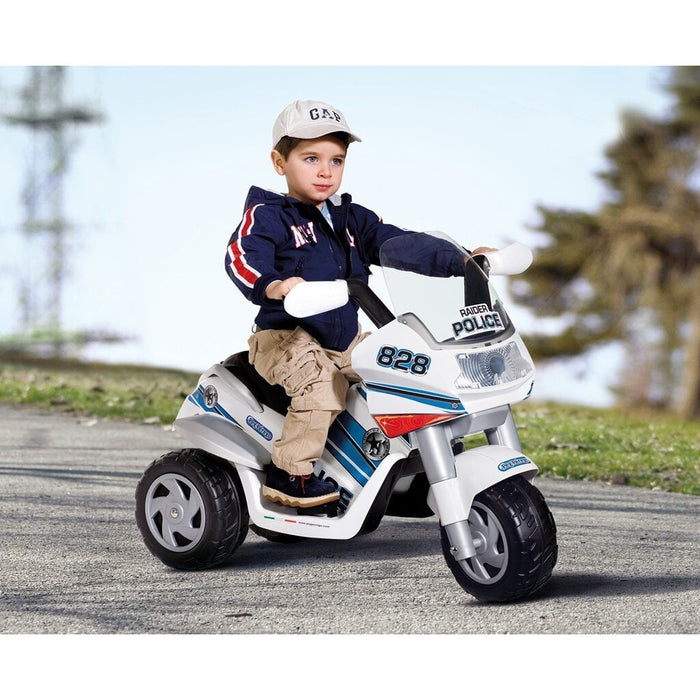 Peg Perego Peg Perego Raider Police 6v Kids Ride-On Motorbike IGED0910