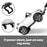 Unbranded Kids Electric 12v Ride-On Kids Car with Remote - White RCAR-EVOQUE-WH