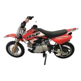 MJM Red MJM 50cc Petrol Powered 4-Stroke Kids Dirt Bike MJM-50DB-RED