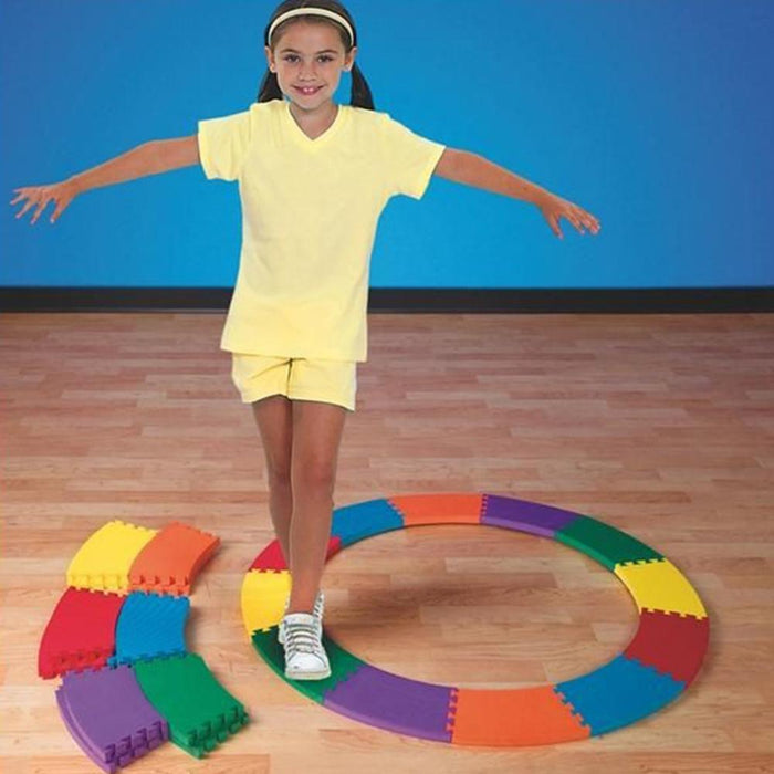 Yard Games Soft Foam Modular Rainbow Balance Builder Mats YG0637