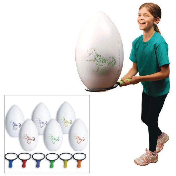 Yard Games Spectrum Dino Egg and Spoon Race Set (Set of 6) YG0666
