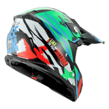 TDRMOTO TRDMOTO Kids Full-Face Motorbike/ATV Helmet - Green