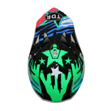 TDRMOTO TRDMOTO Kids Full-Face Motorbike/ATV Helmet - Green