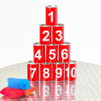 Yard Games Tin Can Alley Toss Target Game with 10 Cans & 3 Throwing Bags YG0201