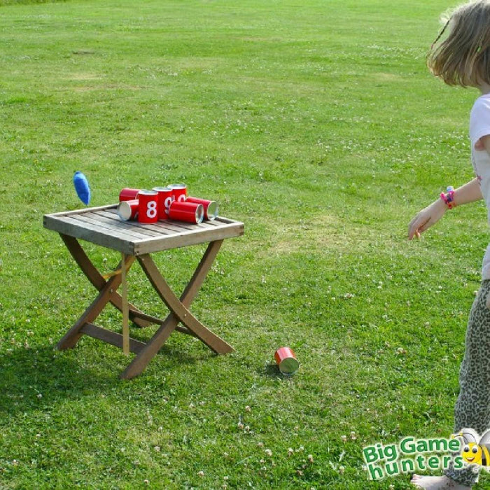 Yard Games Tin Can Alley Toss Target Game with 10 Cans & 3 Throwing Bags YG0201