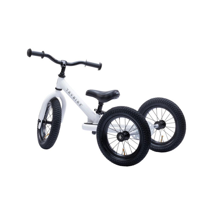 Trybike Trybike Kifd Balance Trike - White with Black Wheels & Grips TB4007