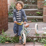Trybike Vintage Green + Chrome Highlights & Cream Tyres Trybike Steel 2 in 1 Kids Trike/Balance Bike - Vintage Green TB0170
