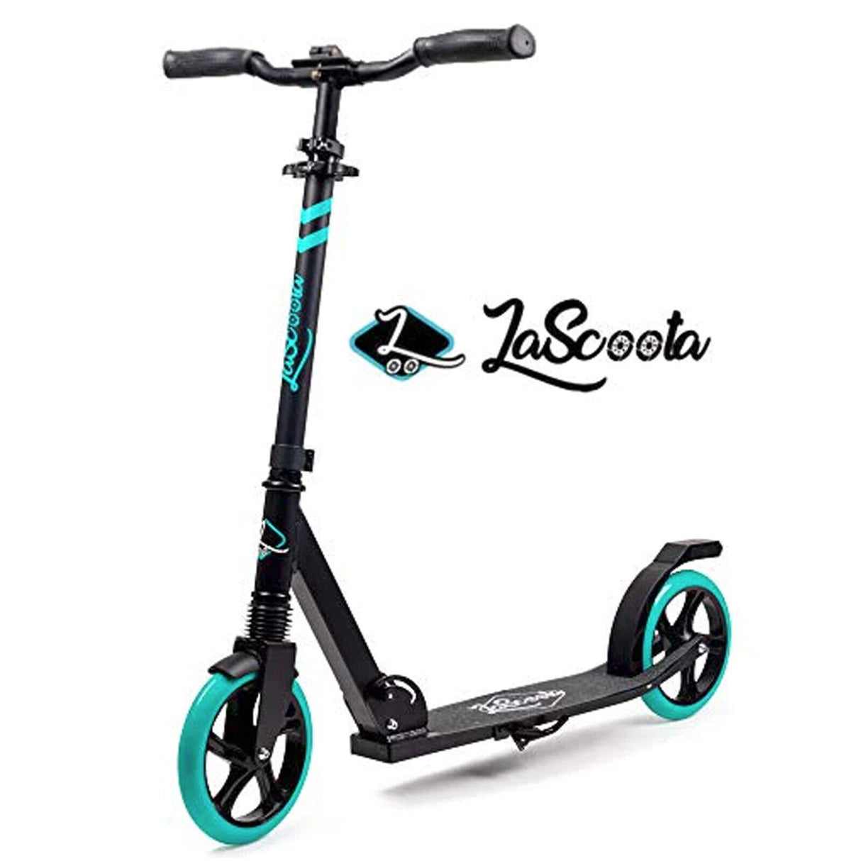 Lascoota Pulse Kick Push Commuter Scooter for Teens and Adult - Aqua