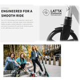 Lascoota Pulse Kick Push Commuter Scooter for Teens and Adult - Aqua