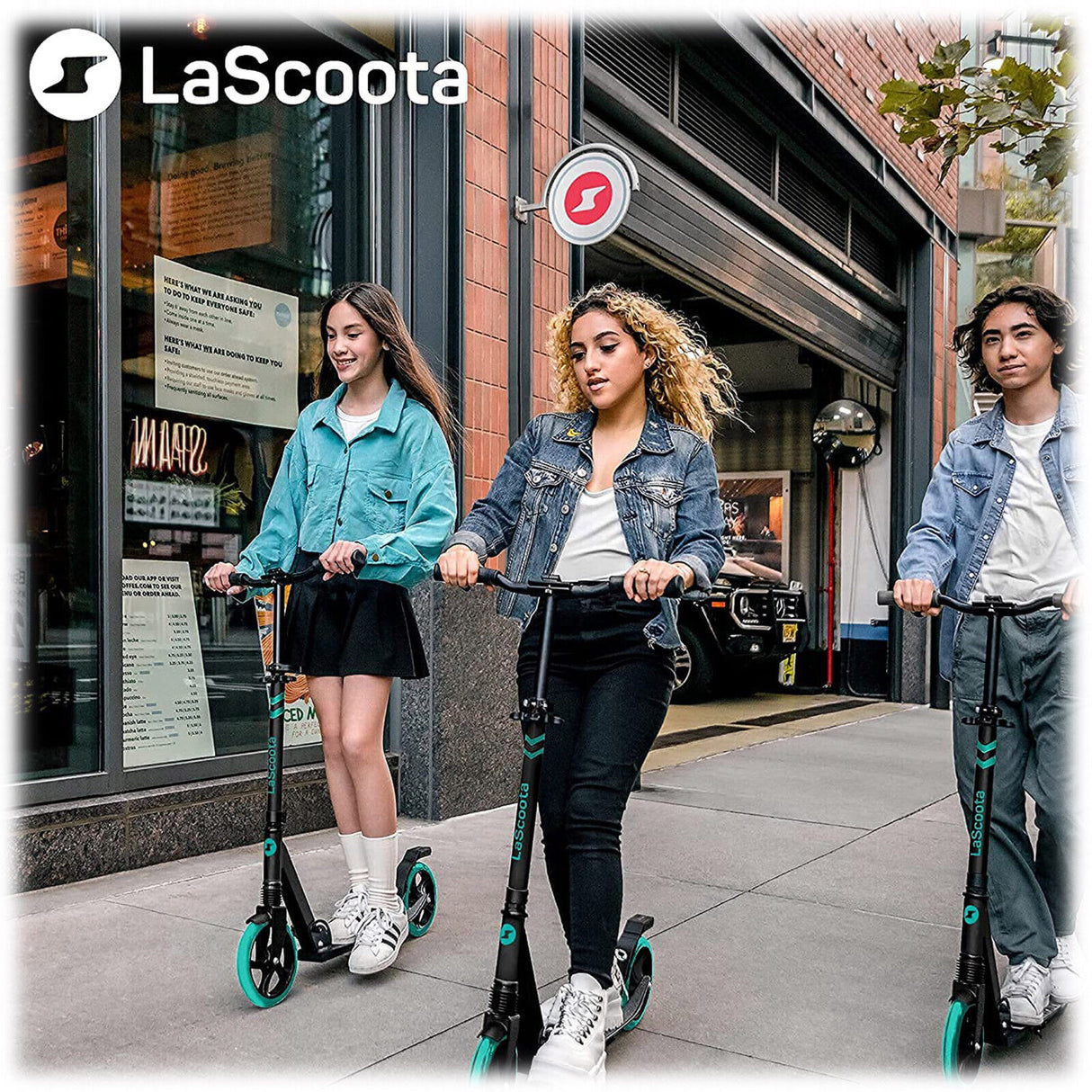 Lascoota Pulse Kick Push Commuter Scooter for Teens and Adult - Plum