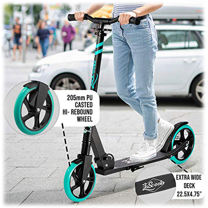 Lascoota Pulse Kick Push Commuter Scooter for Teens and Adult - Plum