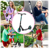 Lascoota Pulse Kick Push Commuter Scooter for Teens and Adult - Plum