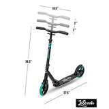 Lascoota Pulse Kick Push Commuter Scooter for Teens and Adult - Graphic Black