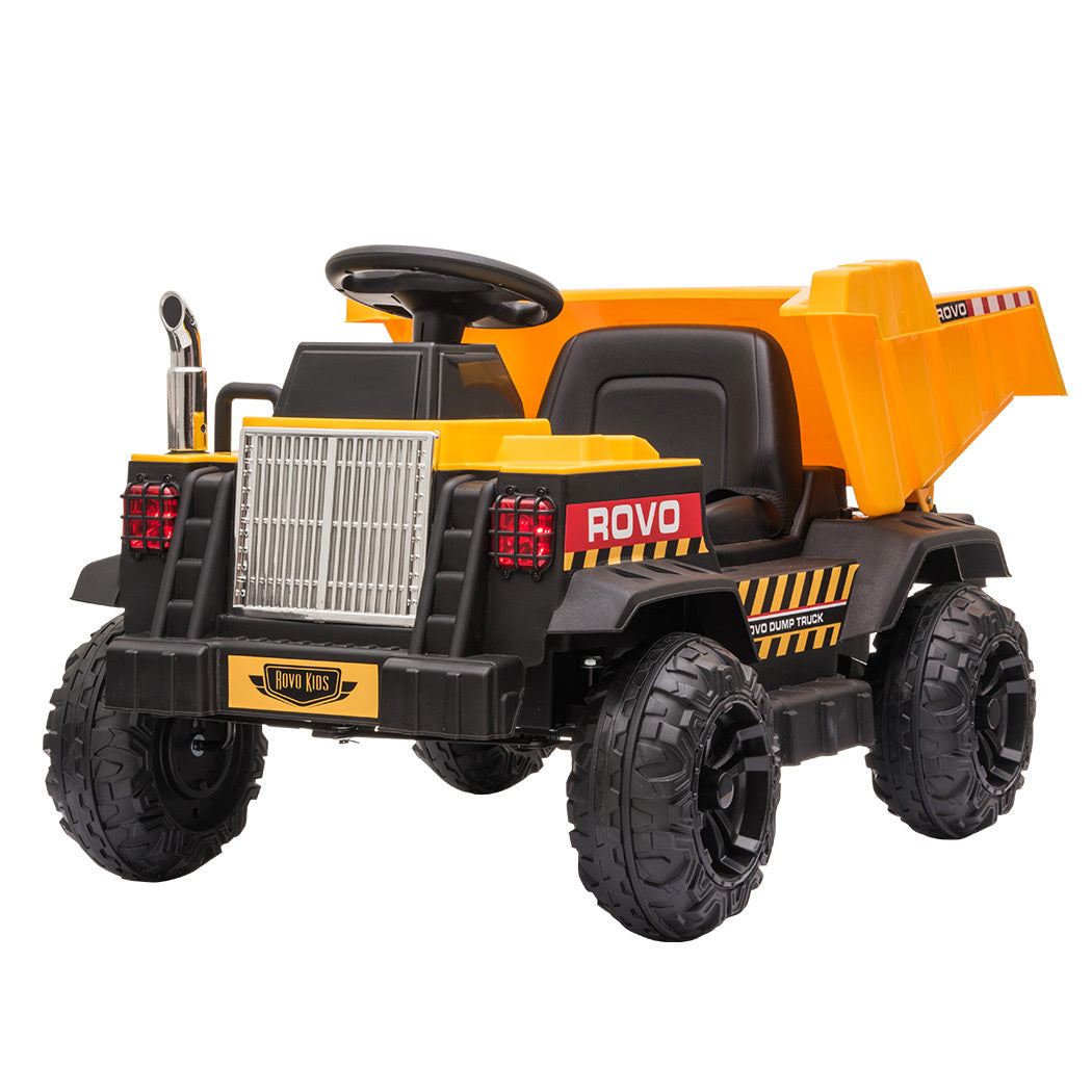 Rovo Kids Toy Dump Truck Kids Electric Ride On - Yellow