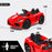 Rovo Kids Lamborghini Inspired Kids Electric Ride-On Car with Remote - Red