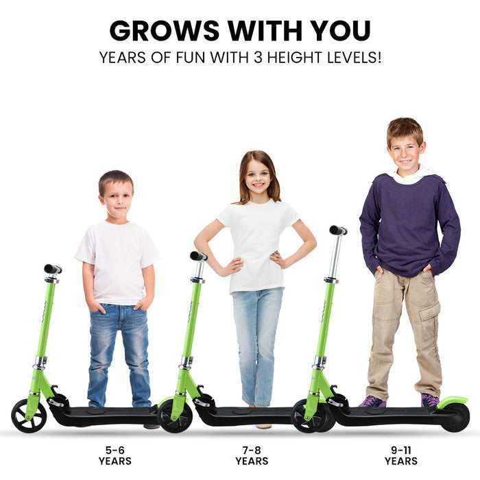 Rovo Kids 125W Foldable Kids Electric Scooter - Green