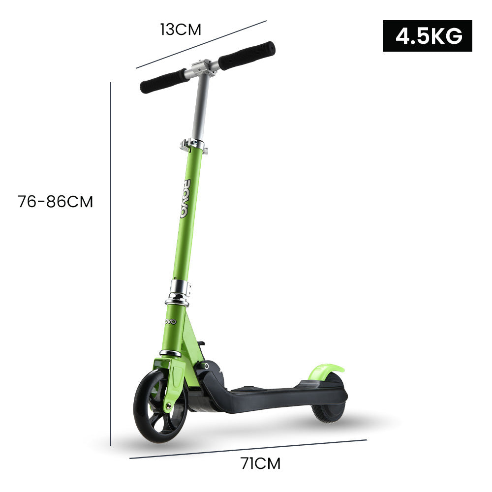 Rovo Kids 125W Foldable Kids Electric Scooter - Green