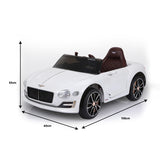 Kahuna Bentley Exp 12 Speed 6E Licensed 6v Electric Ride On Kids Car with Remote Control - White