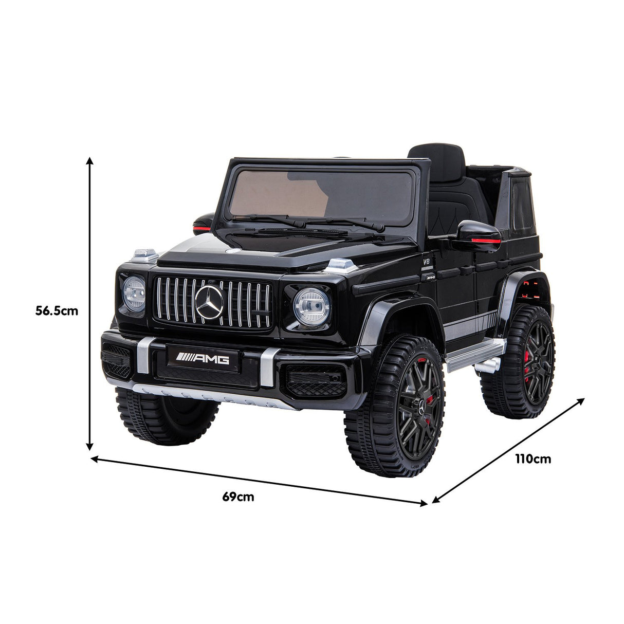 Kahuna Mercedes Benz AMG G63 Licensed Kids Ride On Car with Remote - Black