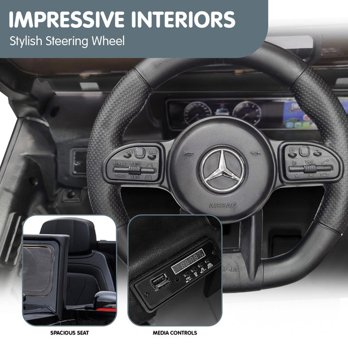 Kahuna Mercedes Benz AMG G63 Licensed Kids Ride On Car with Remote - Black
