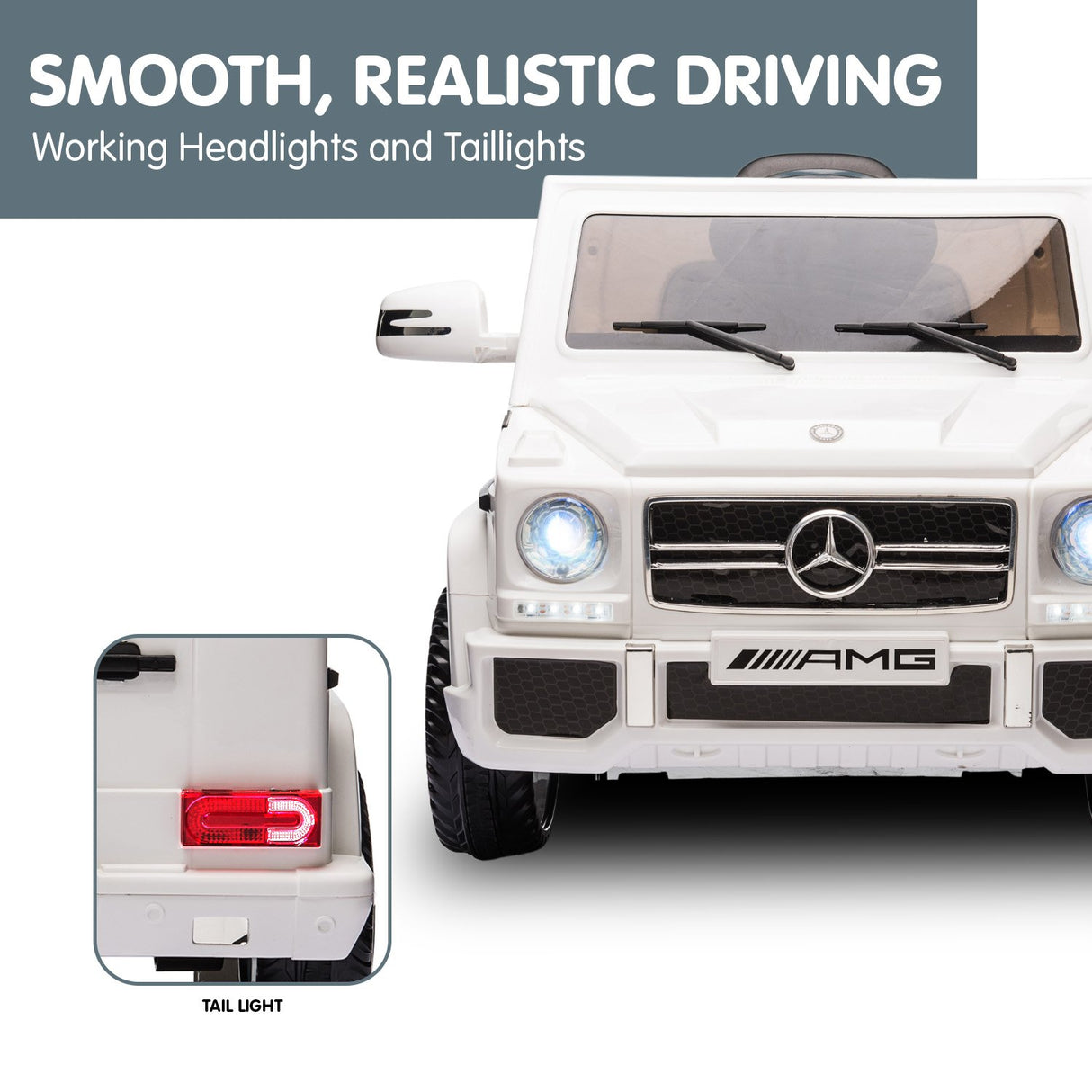 Kahuna Mercedes Benz AMG G65 Licensed Kids Ride On Car with Remote - White