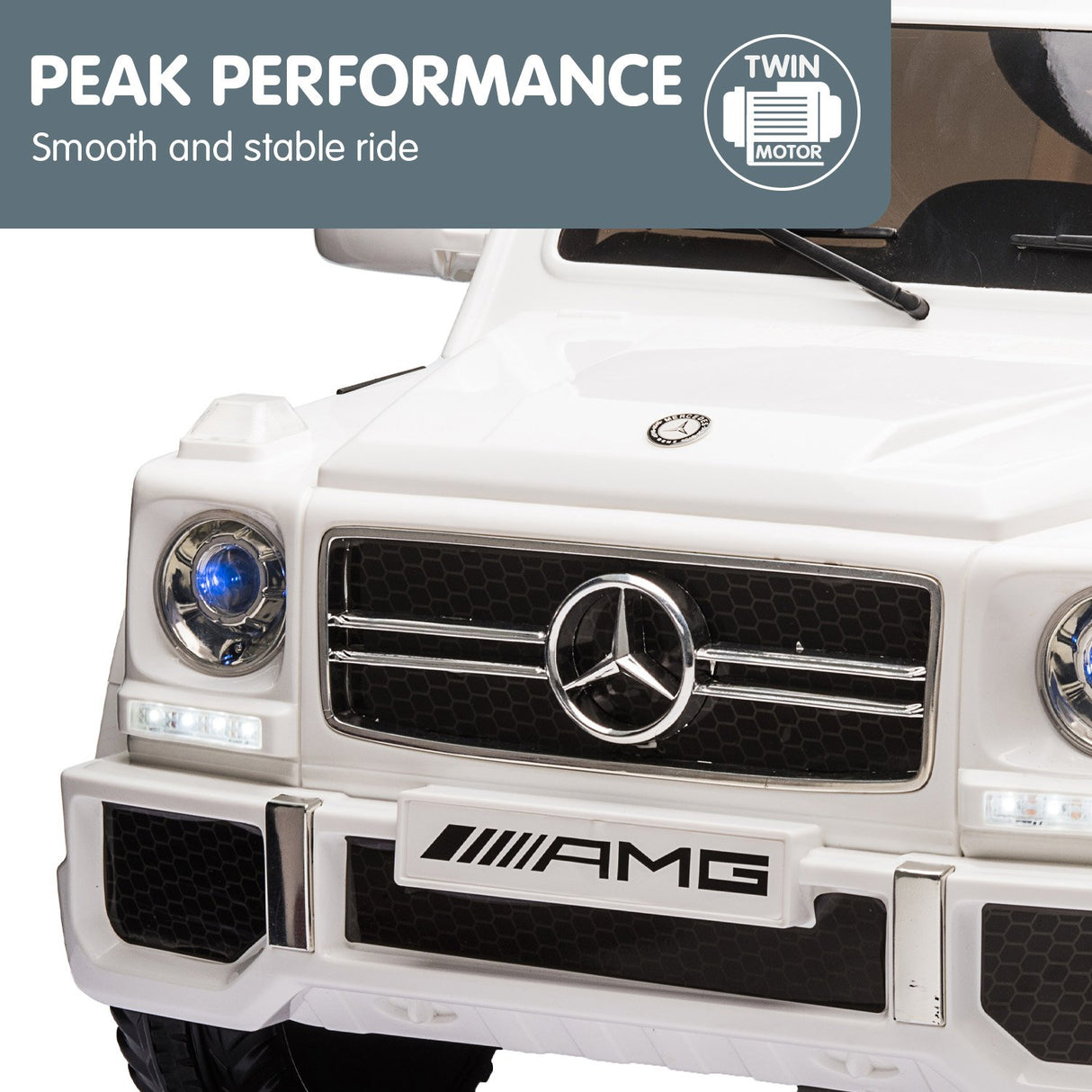 Kahuna Mercedes Benz AMG G65 Licensed Kids Ride On Car with Remote - White