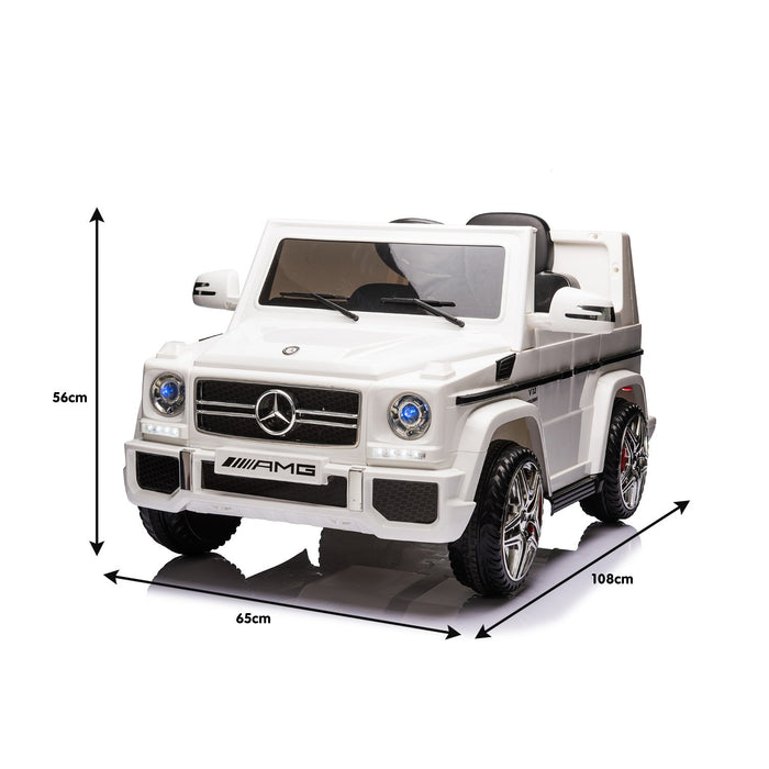 Kahuna Mercedes Benz AMG G65 Licensed Kids Ride On Car with Remote - White