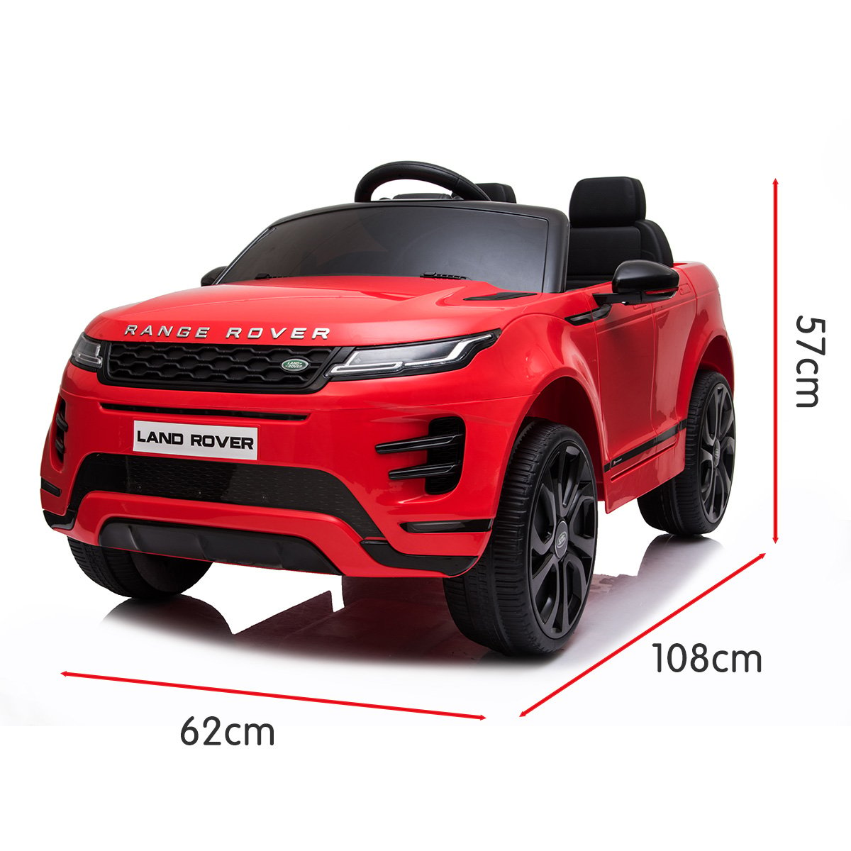 Kahuna Land Rover Licensed Kids Electric Ride On Car with Remote - Red