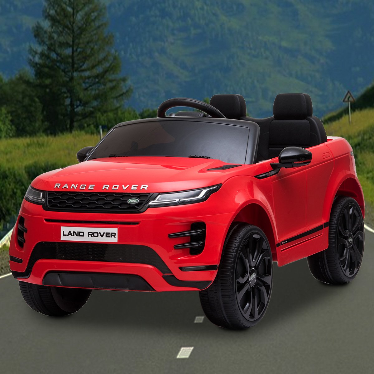 Kahuna Land Rover Licensed Kids Electric Ride On Car with Remote - Red