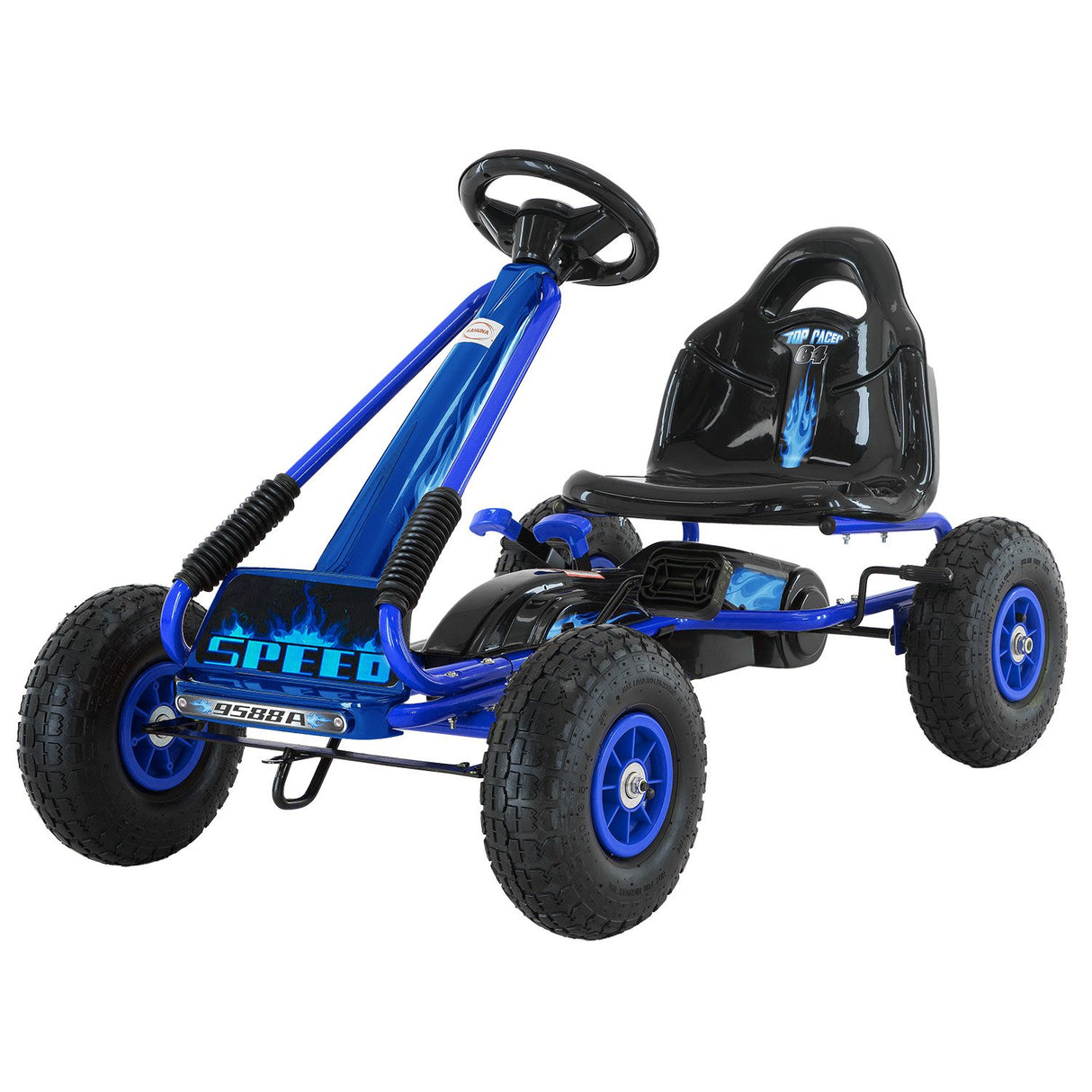 Kahuna G95 Kids Ride On Pedal-Powered Go Kart - Blue