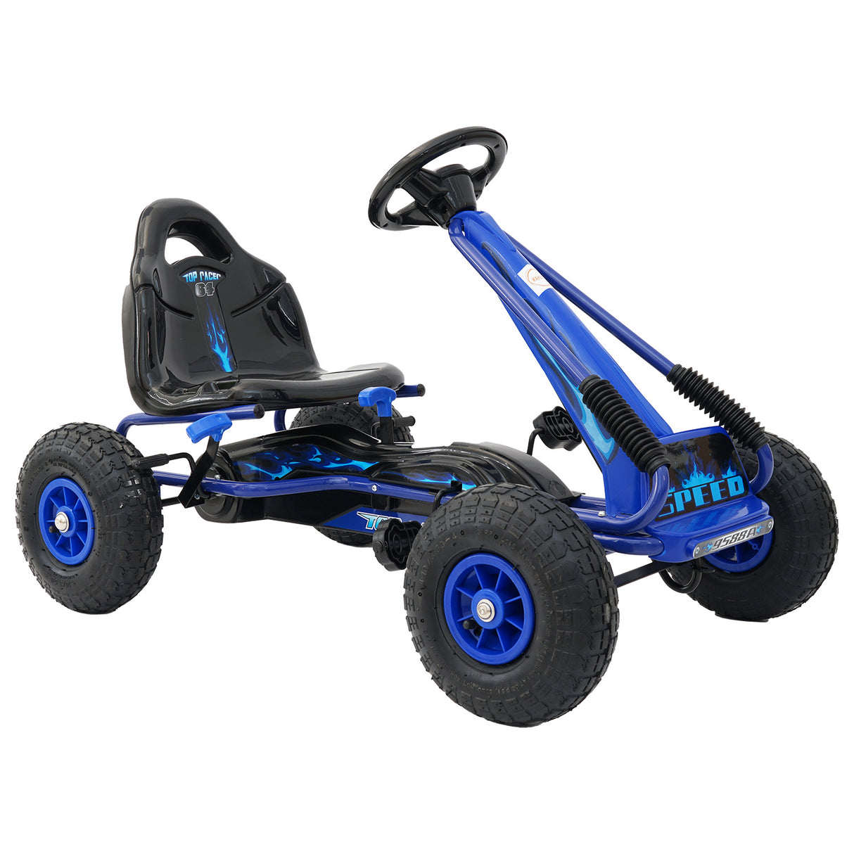 Kahuna G95 Kids Ride On Pedal-Powered Go Kart - Blue