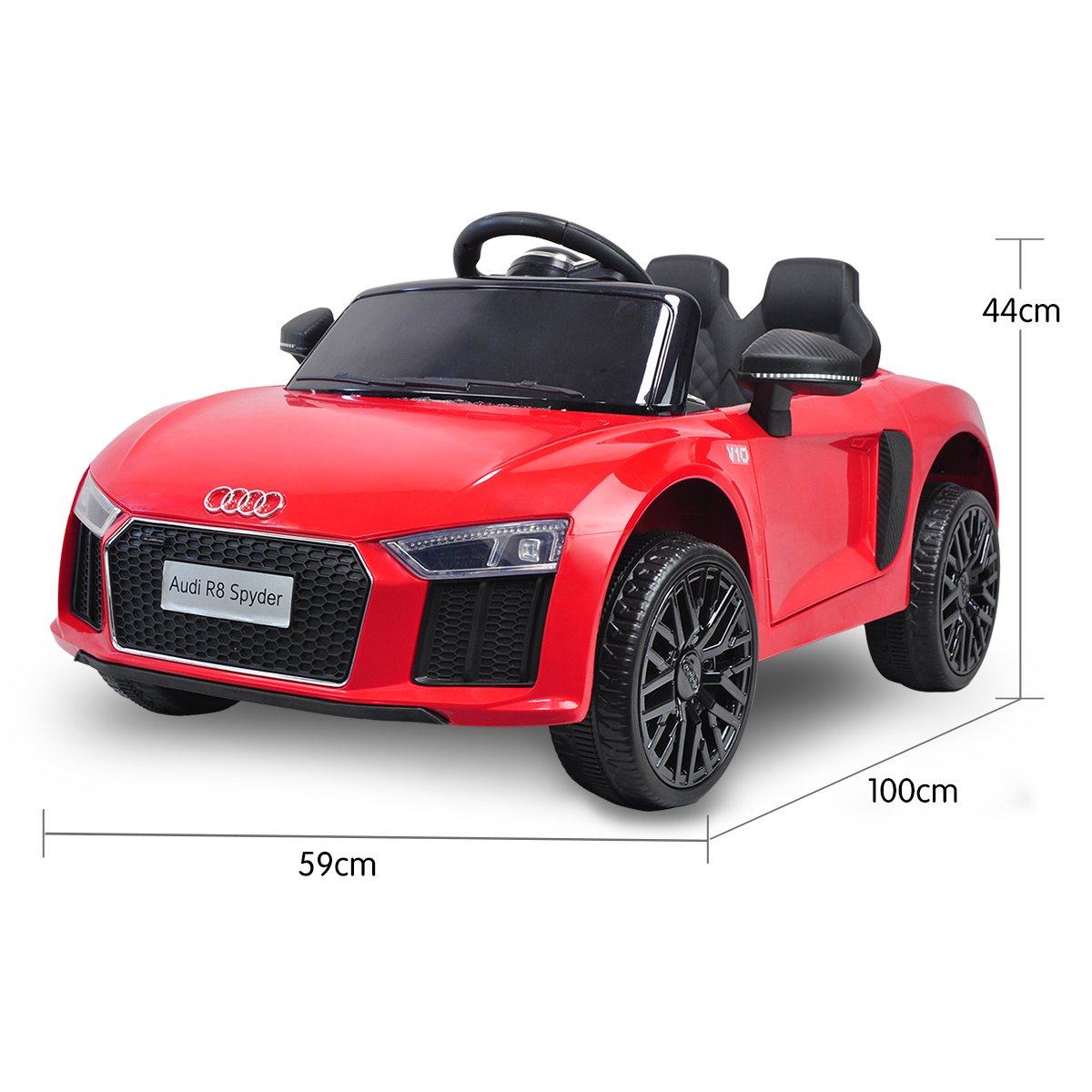 Audi Licensed R8 Spyder 12v Electric Ride On  Kids Car with Remote  - Red