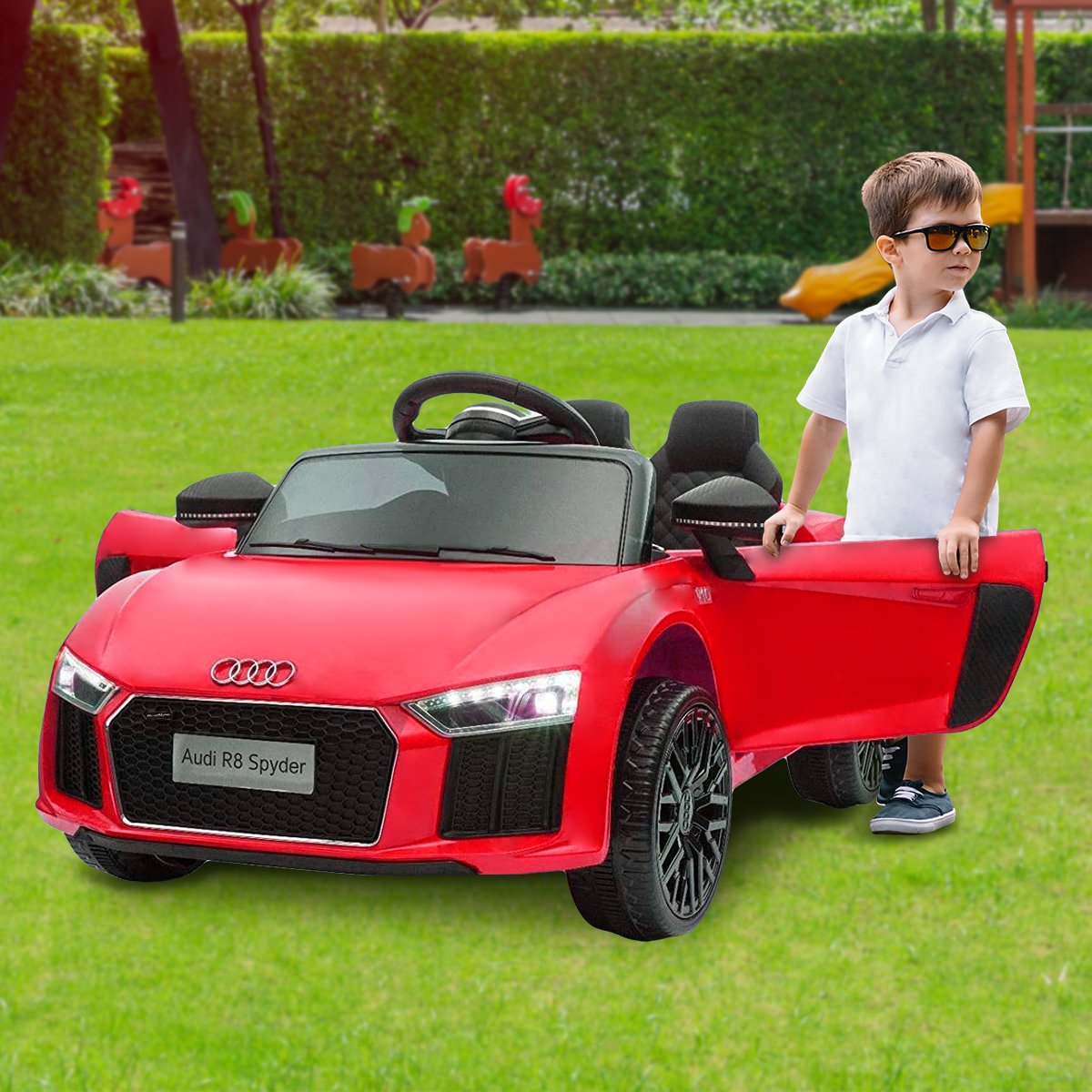 Audi Licensed R8 Spyder 12v Electric Ride On  Kids Car with Remote  - Red