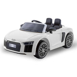 Kahuna R8 Spyder Audi Licensed 12v Electric Ride On Kids Car with Remote  - White