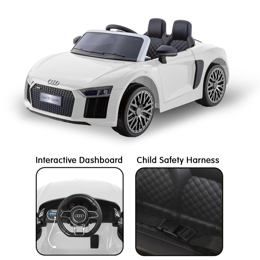 Kahuna R8 Spyder Audi Licensed 12v Electric Ride On Kids Car with Remo ...