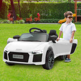 Kahuna R8 Spyder Audi Licensed 12v Electric Ride On Kids Car with Remote  - White