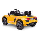 Kahuna 12v Licensed Audi R8 Spyder Kids Electric Ride On Car with Remote - Yellow