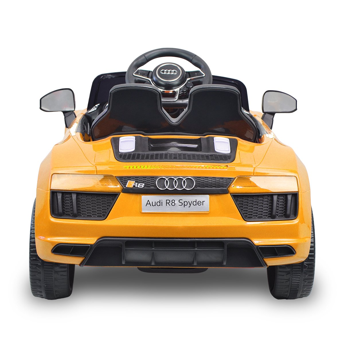 Kahuna 12v Licensed Audi R8 Spyder Kids Electric Ride On Car with Remote - Yellow