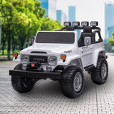 Kahuna 80W Licensed Toyota FJ-40 Kids Ride On Car - White