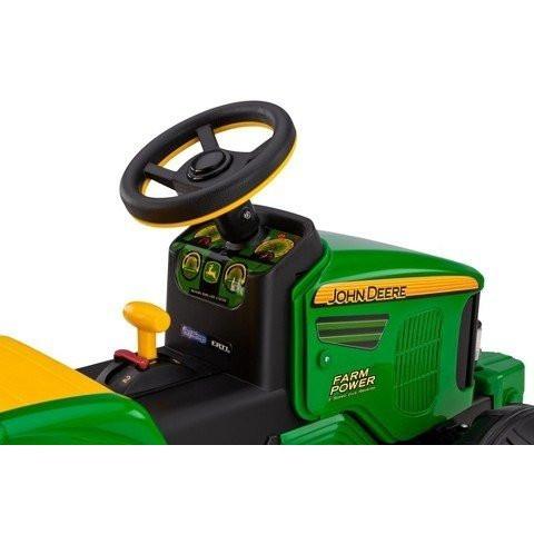 John Deere John Deere Farm Power 12v Kids Ride-On Tractor With Trailer IGOR0050