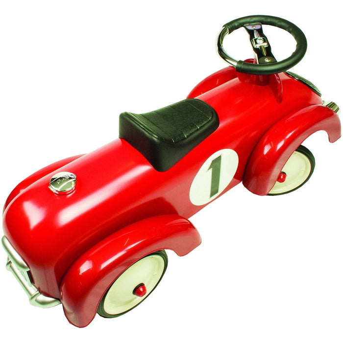 Johnco Red Vintage Coupe Metal Speedster Ride On Kids Car FS892R